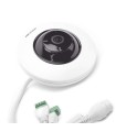 DS-2CD2955G0-ISU Mini Fisheye IP 5Mpx, Panorámica 180°-360°, Mic Integrado, 8 mts IR, PoE, Alarmas I, O , MicroSD