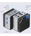 NUCBOX5-12R-512HD Mini PC con Win 11 Pro Intel N150, 16 GB de RAM DDR4, 512 GB SSD, doble HDMI 4K, WiFi 6, Gigabit, BT5.2