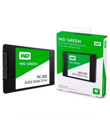 WDS480G3G0A Western Digital Unidad de estado sólido SSD interna verde de 480 GB WD - SATA III 6 Gb/s, 2.5"/7 mm, hasta 545 MB/s