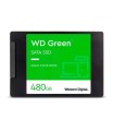 WDS480G3G0A Western Digital Unidad de estado sólido SSD interna verde de 480 GB WD - SATA III 6 Gb/s, 2.5"/7 mm, hasta 545 MB/s