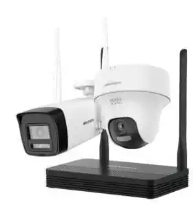 NKS424W0H Kit de dos cámaras Bala y NVS WiFi de 4 MP, H.265, audio bidireccional, IR 30m, soporta Micro SD , Hikvision, Guatemala