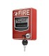 QS30092 Estación de alarma de incendio de emergencia con cable, doble acción 9-28VDC con 2 llaves , Coinser, Alarma cableada Guatemala