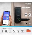 P130 Cerradura o Chapa Digital de Manija, con conexión WiFi, Hasta 100 huellas y 100 contraseñas, generar contraseñas offline