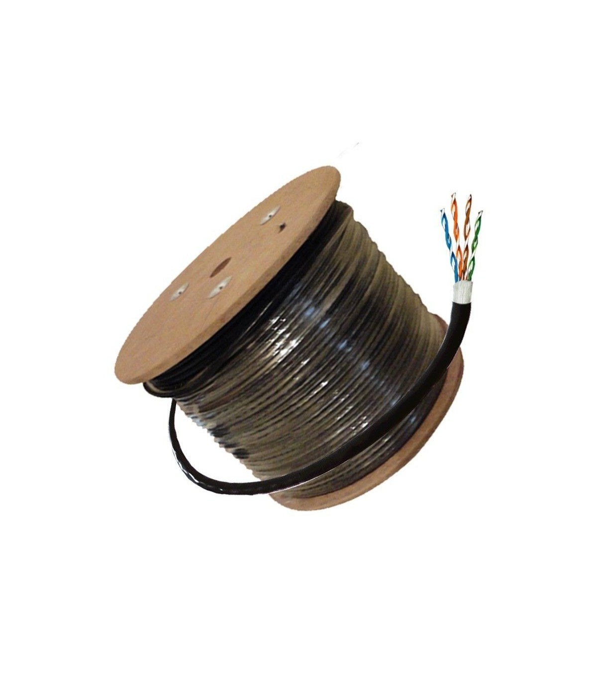 6 Cable Utp a granel de alto rendimiento - 1000ft-Negro alambre desnudo Belkin Cat 