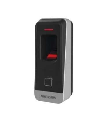 DS-K1201AMF Lector esclavo MIFARE IP65, Lector de Huella Digital y Tarjetas, RS-485, Interior y Exterior, Requiere Panel
