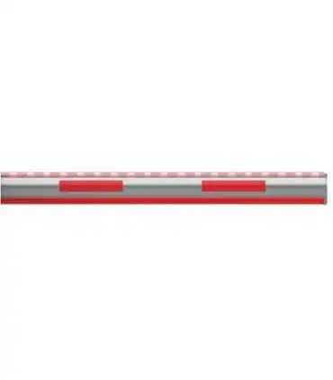 DS-TMG001-3M (Strip light boom) Poste de pluma recto octagonal para puerta de barrera, Material aluminio, 3m de longitud