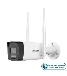 NKS422W02H Kit cámaras Wi-Fi 2 MP Bullet + Turret con NVS 4 canales, soporta hasta MicroSD de 512GB , Hikvision, Guatemala