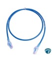 MC6-01-06-28B Patch Cord MC6 Modular Cat6 UTP, CM/LS0H, 1pié, Color Azul