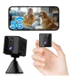 T20-CB70W Mini Cámara espía oculta WiFi de 5 GHz, inalámbrica 4K de interior, Soporta hasta 64 GB para niñera, mascotas y otros