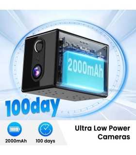 T20-CB70W Mini Cámara espía oculta WiFi de 5 GHz actualizada, inalámbrica 4K de interior, 64 GB para niñera, mascotas y otros