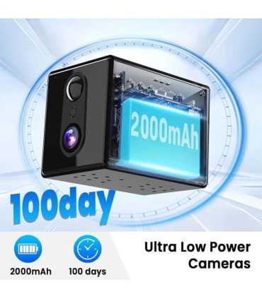 T20-CB70W Mini Cámara espía oculta WiFi de 5 GHz actualizada, inalámbrica 4K de interior, 64 GB para niñera, mascotas y otros