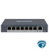 DS‑3E1309P‑EI-M Switch PoE Hikvision 8 Puertos 10/100 Mbps + 1 Uplink Gigabit, 60W PoE, Largo Alcance