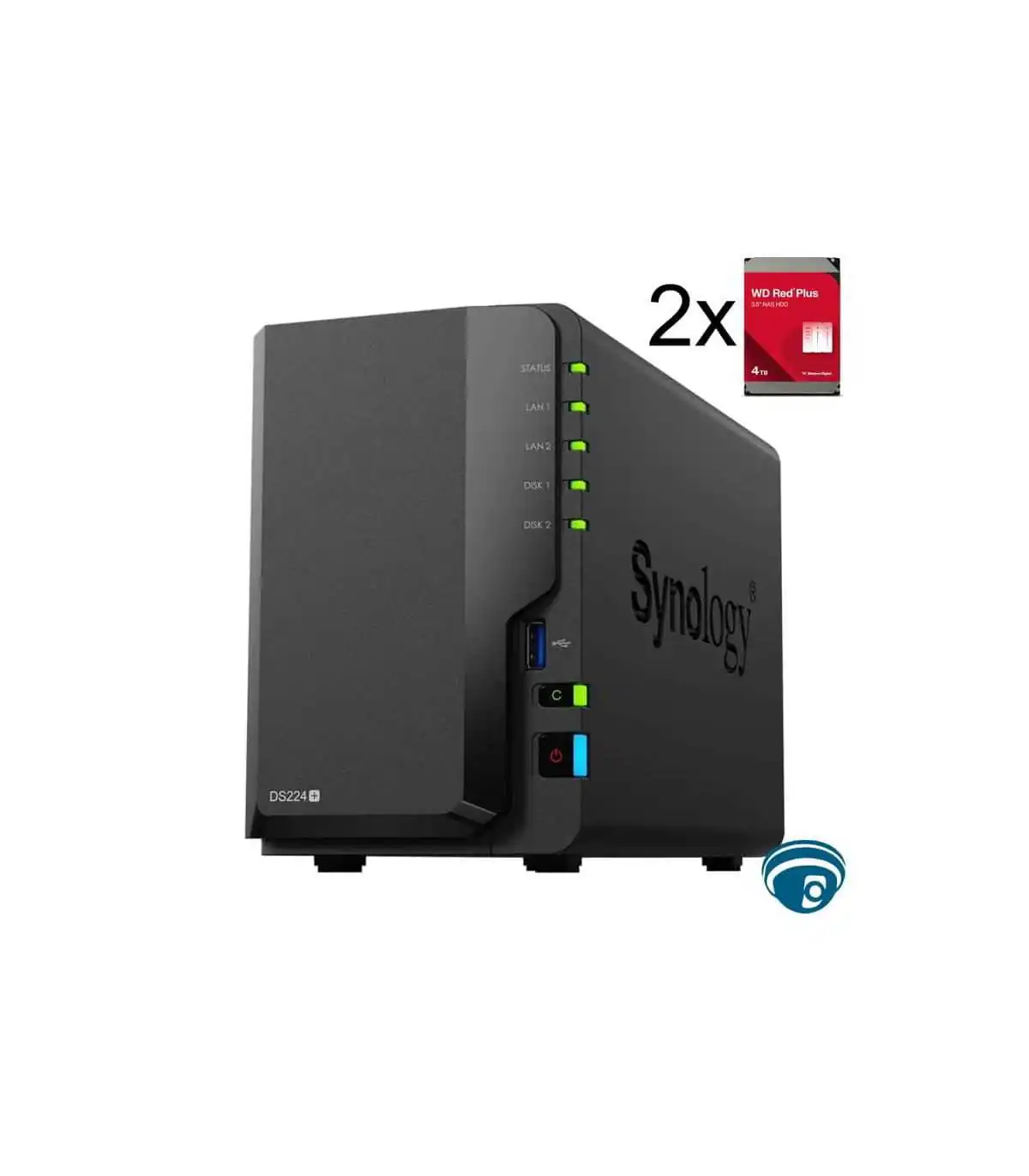 DS223-8TB Estación de discos NAS, 2 Bahías 8TB (2X 4TB) doméstico