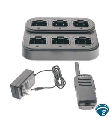 TX500MULTCHRGR Cargador múltiple para radios portátiles TX500 y TX600, 6 posiciones