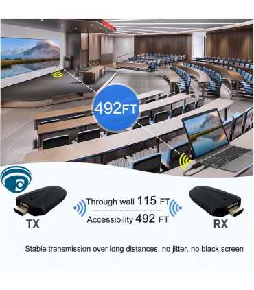 EXTEN-WIFI-HDMI Extensor inalámbrico HDMI 4K entrada, salida 1080p, hasta 150m alcance con línea vista , Coinser, Extensores de video Guatemala