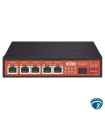 WI-PS306GF-UPS Switch PoE Gigabit de 6 Puertos con Controlador para Paneles Solares y Baterías, Protección de 6kV