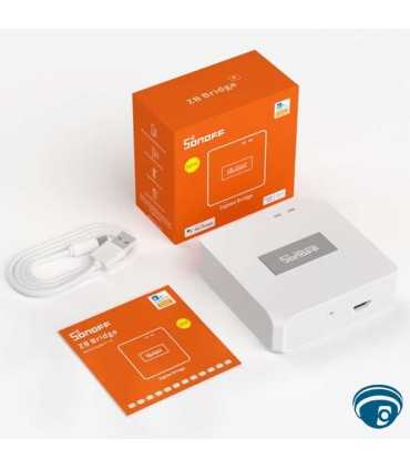 ZBBridge-P Puente Zigbee 3.0 con control local y remoto, soporte hasta 128 dispositivos y modo LAN