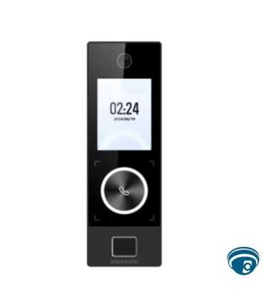 DS-K1T323MBFWX-E1 terminal de control de acceso facial y videoportero, huella, tarjeta, Wi-Fi/Bluetooth, PoE IP65, Lente 2MP