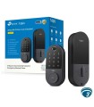 DL110 Cerradura inteligente WiFi Tapo con huella, teclado y app para puertas residenciales, batería recargable y para exterior