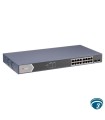 DS-3E1518P-SI Switch PoE Gigabit 16 puertos con 2 SFP para videovigilancia IP, presupuesto PoE 225 W