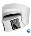 DS-2CD2387G2P-LSU-SL Cámara IP panorámica ColorVu 8MP 180°, lente 4mm, luz blanca 30m, estrobo y audio, IA humano-vehículo, PoE
