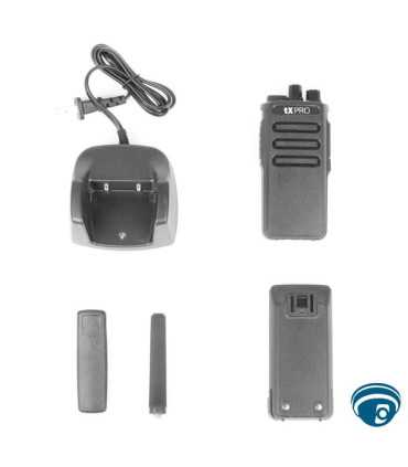 TX500 Radio portátil VHF 136-174MHz 5W, scrambler de voz y 16 canales, para operación en campo empresarial, batería 2500mAh