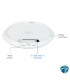 U7-Pro Access Point WiFi 7 tri-banda 2.4/5/6 GHz con 6 streams, uplink 2.5 GbE PoE y cobertura 140m², 300 usuarios, interior
