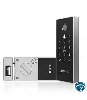 CS-DL05-R100-WBCP-GR Cerradura inteligente con huella y Wi-Fi 2.4 GHz, Bluetooth, PIN y tarjeta de proximidad IP65 acceso remoto , EZVIZ, Guatemala
