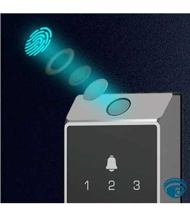 CS-DL04-R100-WBCP-GR cerradura inteligente WiFi 2.4G tipo deadbolt con códigos desbloqueo remoto por app códigos temporales IP55