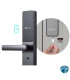 CS-DL05-R100-WBCP-GR Cerradura inteligente con huella y Wi-Fi 2.4 GHz, Bluetooth, PIN y tarjeta de proximidad IP65 acceso remoto