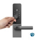 CS-DL05-R100-WBCP-GR Cerradura inteligente con huella y Wi-Fi 2.4 GHz, Bluetooth, PIN y tarjeta de proximidad IP65 acceso remoto