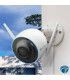 CS-H3-R100-1J5WKFL cámara Wi-Fi exterior 3K 5MP IP67 visión nocturna IR 30 m y H.265 defensa activa con sirena y luz GB y RJ45
