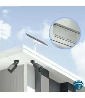 CS-PBC12-R100-10AH Panel solar 12 W con batería 37.23 Wh, IP65, doble USB-A y entrada USB Tipo-C para cámaras