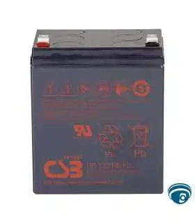 HR1221WF2 batería VRLA AGM 12 V 5 Ah de alta descarga 21 W, terminal F2 Faston 250, ideal para UPS/SAI compactos