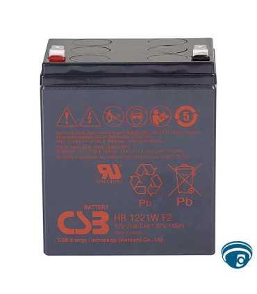 HR1221WF2 batería VRLA AGM 12 V 5 Ah de alta descarga 21 W, terminal F2 Faston 250, ideal para UPS/SAI compactos , Coinser, Bateria para UPS Guatemala