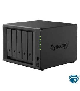 DS1525+ servidor NAS 5-bay sin discos, 2.5GbE dual, rendimiento 1,181/1,180 MB/s, AMD Ryzen V1500B, 8GB ECC, 2 ranuras M.2 NVMe
