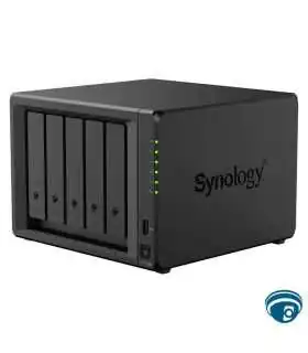 DS1525+ servidor NAS 5-bay sin discos, 2.5GbE dual, rendimiento 1,181/1,180 MB/s, AMD Ryzen V1500B, 8GB ECC, 2 ranuras M.2 NVMe