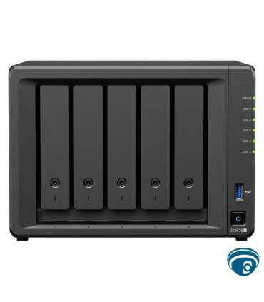 DS1525+ servidor NAS 5-bay sin discos, 2.5GbE dual, rendimiento 1,181/1,180 MB/s, AMD Ryzen V1500B, 8GB ECC, 2 ranuras M.2 NVMe , Synology, NAS Guatemala