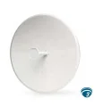 AF-5G34-S45 antena dish 5 GHz 34 dBi slant 45° para enlaces PtP, alta aislación, montaje universal y RF jumpers intemperie