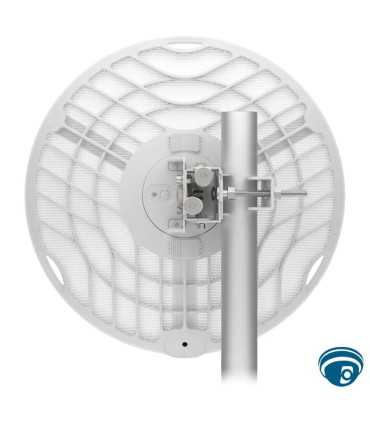 AF60-LR radio PtP 60 GHz largo alcance con plato 38 dBi hasta Gbps GPS y PoE pasivo para enlaces punto a punto 12+ km 1.95 Gbps