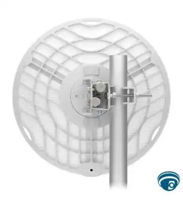 AF60-LR radio PtP 60 GHz largo alcance con plato 38 dBi hasta Gbps GPS y PoE pasivo para enlaces punto a punto 12+ km 1.95 Gbps
