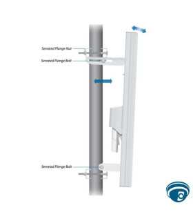 AM-5AC22-45 Antena sectorial22 dBi 45° para estación base PtMP exterior 2x2 MIMO Dual-Linear bracket Rocket 5.10–5.85 GHz 22 dBi