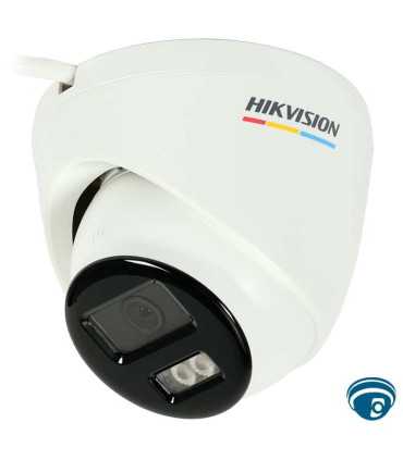 DS-2CD1347G2H-LIU Cámara IP tipo turret 4 MP micrófono integrado e IP67 para exterior 30 m PoE e iluminación híbrida