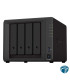 S923+ NAS DiskStation Servidor 4 bahías SATA con 2 ranuras M.2 NVMe, AMD Ryzen R1600, 4GB Ram, 2x USB 3.2, (Sin Discos)