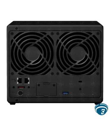 S923+ NAS DiskStation Servidor 4 bahías SATA con 2 ranuras M.2 NVMe, AMD Ryzen R1600, 4GB Ram, 2x USB 3.2, (Sin Discos)