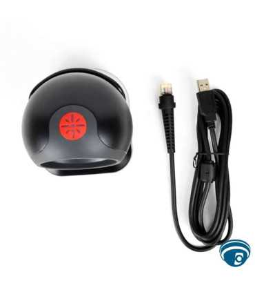 ZKB209 Escáner de código de barras 2D de sobremesa escaneo automático, USB-HID/COM y RS232, LED 630 nm para punto de venta