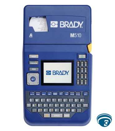 M510 etiquetadora portátil industrial 300 dpi con impresión borde a borde, pantalla LCD corte manual con retención, memoria 512