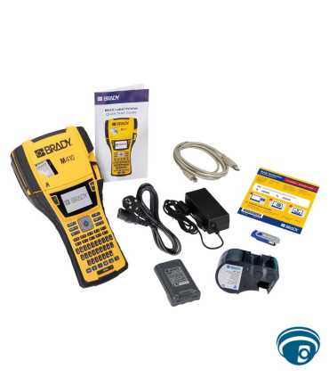 M410 impresora portátil de etiquetas industriales 25.40 mm, 300 dpi, transferencia térmica corte manual impresión borde a borde