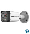 DS-2TD2608-2 cámara térmica y óptica bispectrum IP 4 MP, lente 6 mm, luz cálida 30 m, VCA perímetro y alarma audiovisual