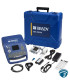M710-WB-PWID impresora de etiquetas Wi-Fi Bluetooth 300 dpi con cortador automático, software y estuche rígido